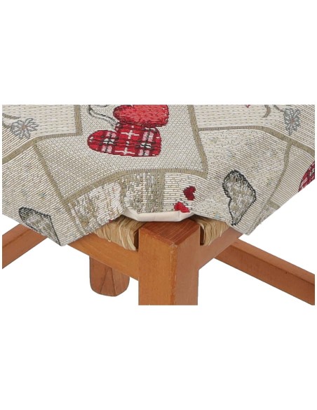 Housse de chaise lavable avec mollets RED LUXORY