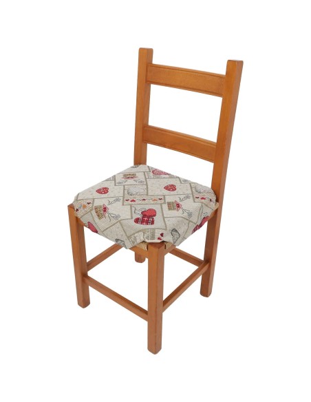 Housse de chaise lavable avec mollets RED LUXORY