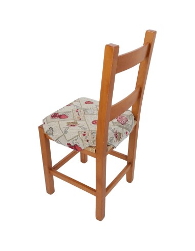 Cuscino coprisedia lavabile con alette CAL T ROSSO LUXORY