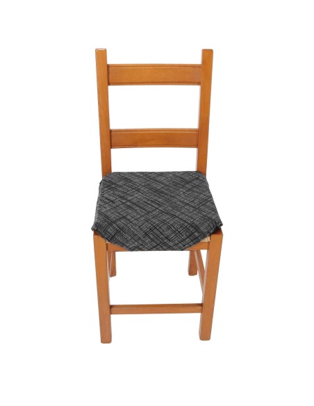 Cojín tapizado para silla de cocina con aletas LUXORY de lavanda