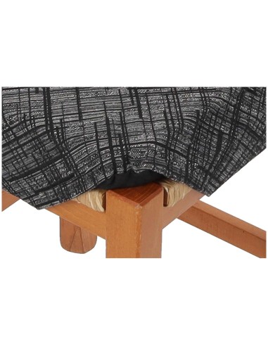 Coussin de chaise de cuisine rembourré avec ailettes LUXORY lavande