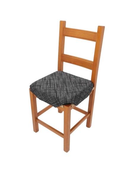 Cojín tapizado para silla de cocina con aletas LUXORY de lavanda