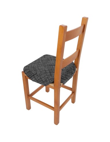 Coussin de chaise de cuisine rembourré avec ailettes LUXORY lavande