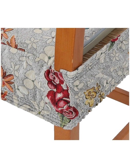 Coussin de housse de chaise rembourré avec bande élastique ROSETO DELUXE