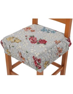 Coussin de housse de chaise rembourré avec bande élastique ROSETO DELUXE