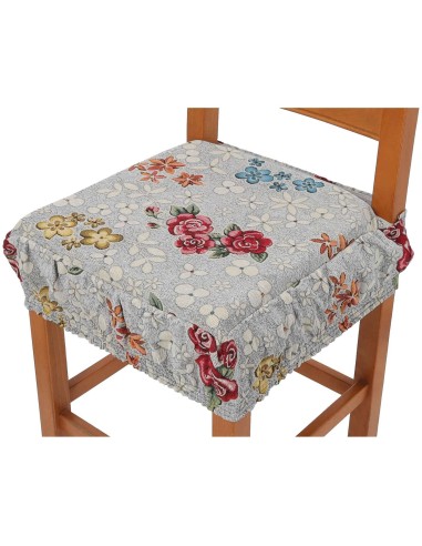 Cuscino imbottito coprisedia con fascia elastica ROSETO DELUXE