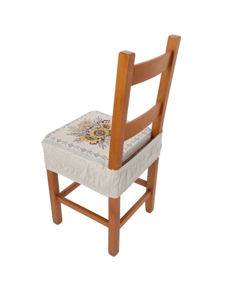 Cojín de la funda del asiento de chenilla con banda elástica SUNLIGHT