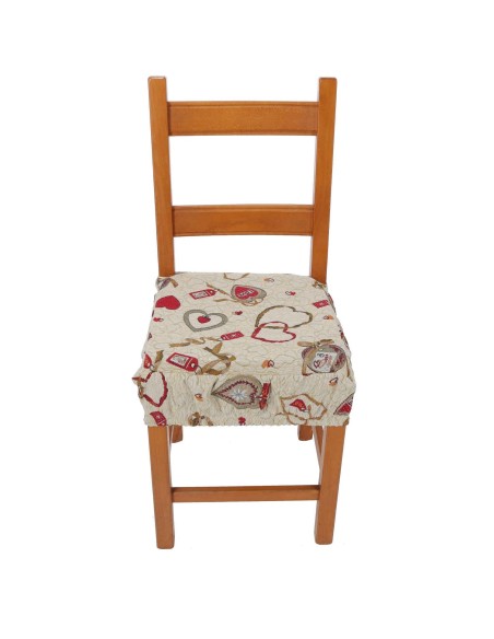 Cuscino coprisedia sfoderabile con fascia elastica LOVE LUXORY