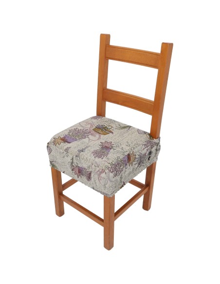 Cuscino coprisedia sfoderabile con fascia elastica LAVANDA LUXORY