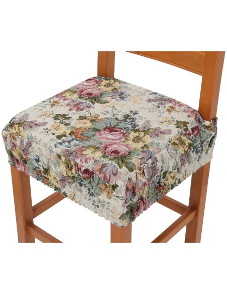 Cojín de silla de cocina con banda elástica AURORA