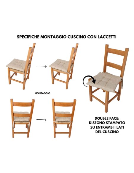 Safari cuscino sedia 40x40 cm MORBIDONE