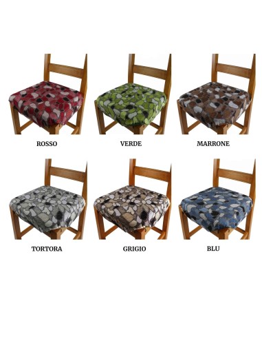 Cojín de silla extraíble con granito de aletas jacquard