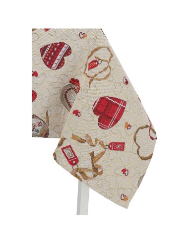 Funda de mantel Jacquard en mezcla de algodón LOVE LUXORY