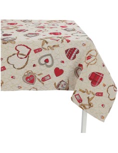 Tovaglia copritavolo jacquard in misto cotone LOVE LUXORY