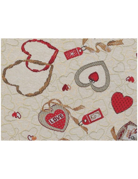 Tovaglia copritavolo jacquard in misto cotone LOVE LUXORY