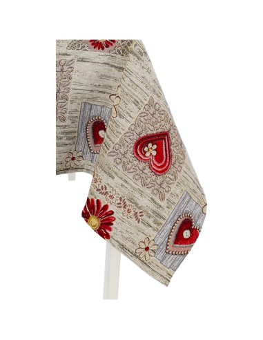 Mantel en funda de mesa mezcla de algodón GARDENA DELUXE