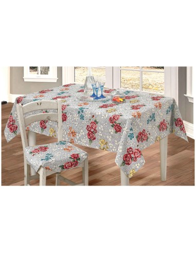 Nappe en mélange de coton jacquard housse de table ROSETO DELUXE