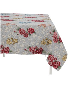 Nappe en mélange de coton jacquard housse de table ROSETO DELUXE