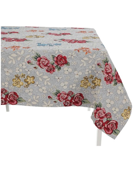 Nappe en mélange de coton jacquard housse de table ROSETO DELUXE