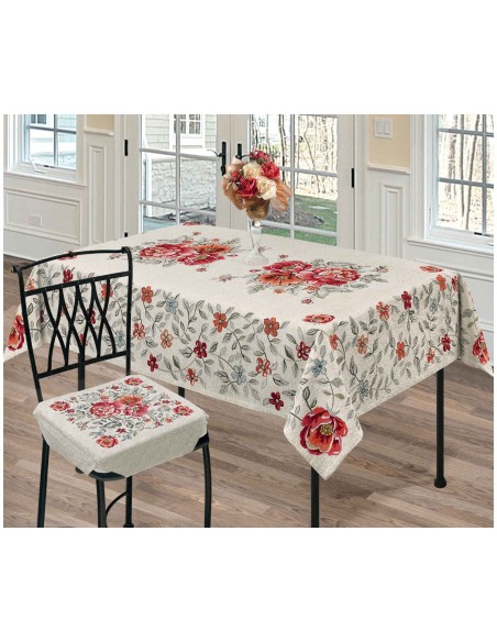 Chenille jacquard nappe placée housse de table INCANTO