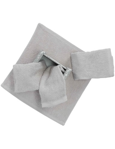 Set 4 lavette 30x30 cm. con cestino in legno CLASSIC