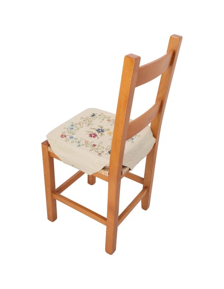 Cojín de silla de cocina con funda extraíble con aletas CHANELL