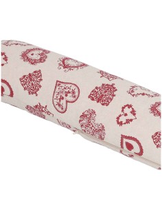 Paraspiffero lavabile e sfoderabile 110 cm. CUORI ROSSI 2