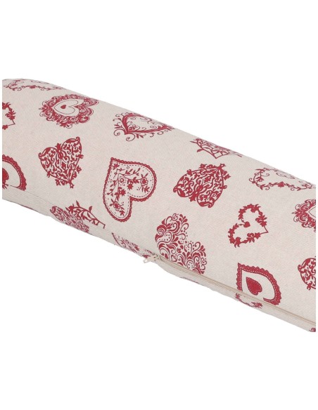 Paraspiffero lavabile e sfoderabile 110 cm. CUORI ROSSI