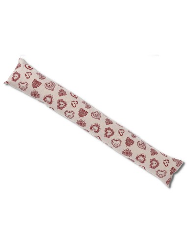 Paraspiffero lavabile e sfoderabile 110 cm. CUORI ROSSI