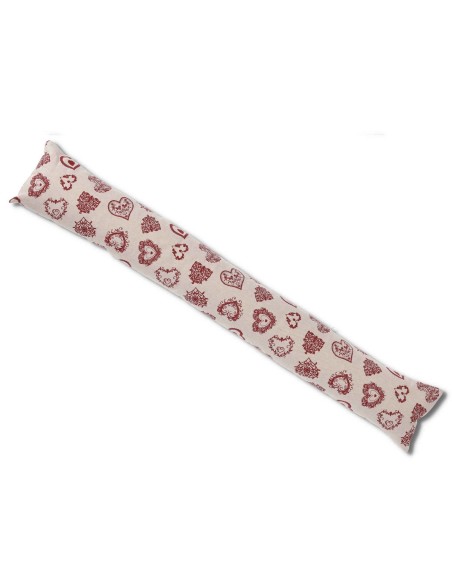 Paraspiffero lavabile e sfoderabile 110 cm. CUORI ROSSI