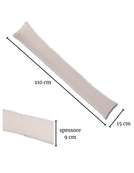 Housse de tirage amovible et rembourrée de 110 cm de long. NATUREL