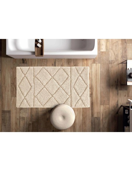 Alfombra de baño antideslizante lavable IONIO