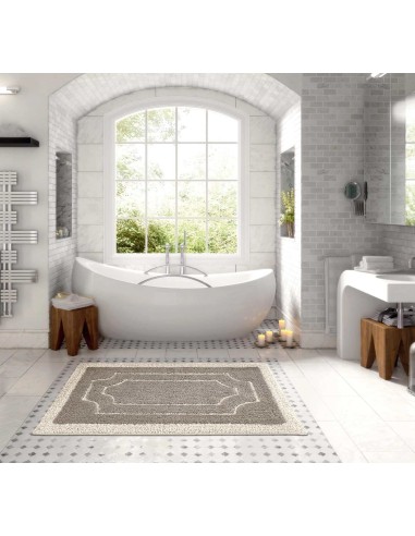 Tapis de bain en coton antidérapant IRIS