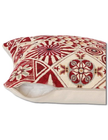 Housse coussin Chenille MAJORQUE