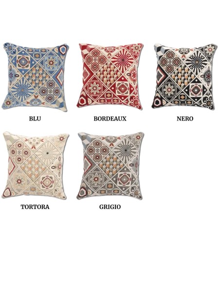 Housse coussin Chenille MAJORQUE