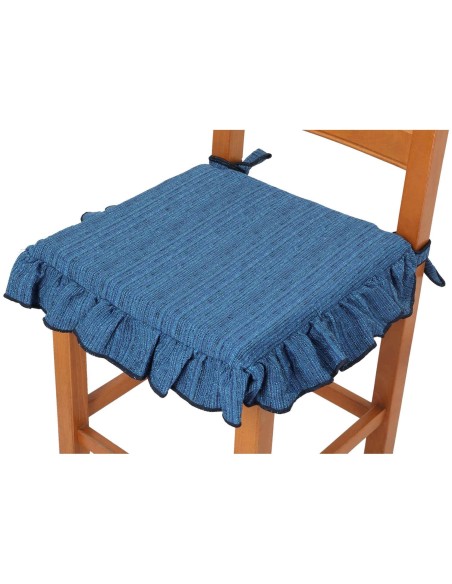 Cojín de silla con RUFFLE y cordón MELANGE