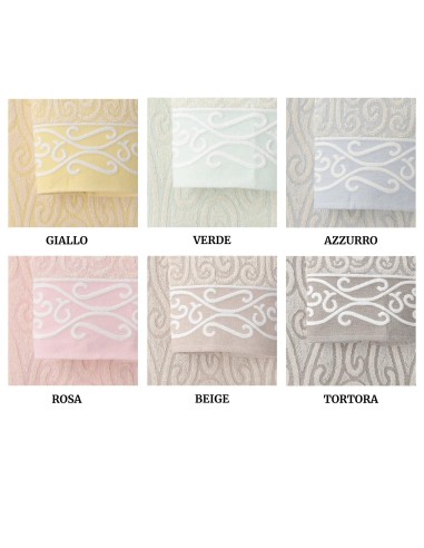 Paar Gesichts- und Gästehandtücher ARABESCO