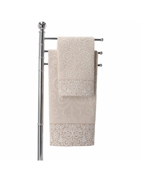 Paire de serviettes de bain en coton CHIARA