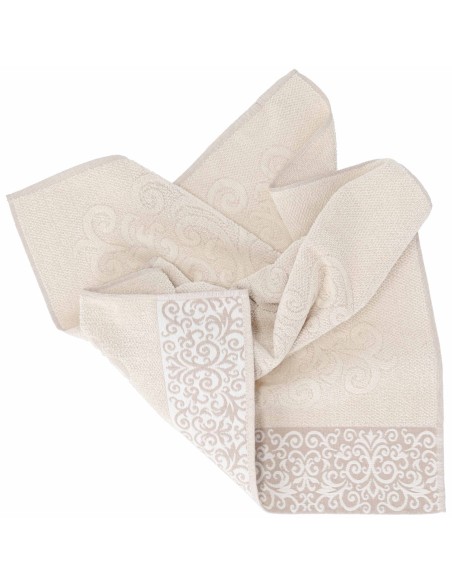 Paire de serviettes de bain en coton CHIARA
