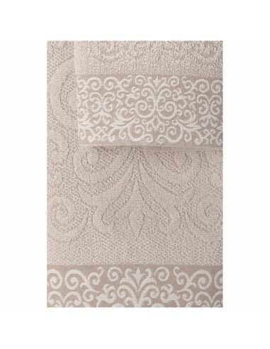 Paire de serviettes de bain en coton CHIARA