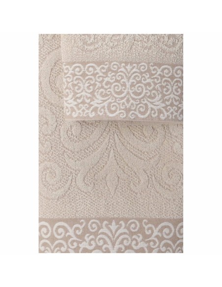 Paire de serviettes de bain en coton CHIARA