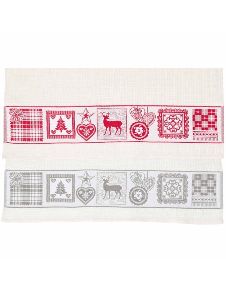 Strofinacci da cucina in cotone set 2 pz TIROLESE