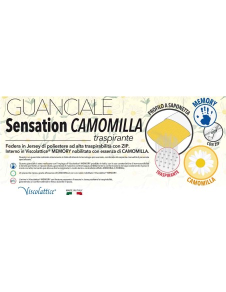 Guanciale saponetta memory SENSATION CAMOMILLA