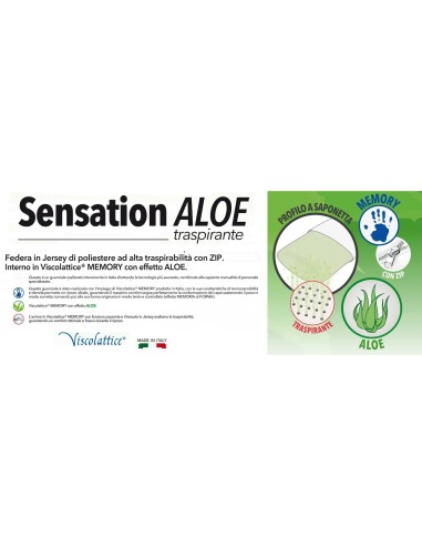 Guanciale memory cervicale SENSATION ALOE