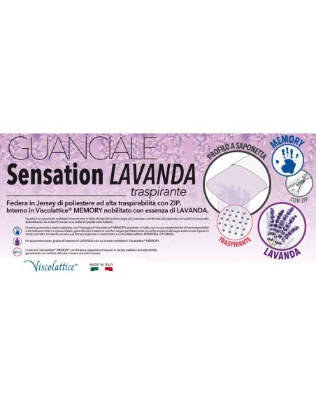 Savon oreiller à mémoire de forme SENSATION LAVANDA