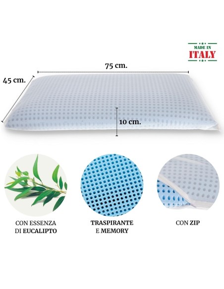 Guanciale saponetta memory SENSATION EUCALIPTO