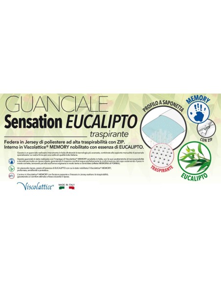 Guanciale saponetta memory SENSATION EUCALIPTO