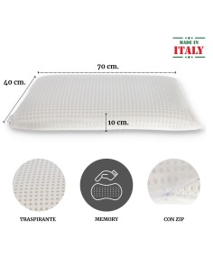 Guanciale Vip Latticel coussin 40x70 cm de rembourrages de savon viscolattice 2