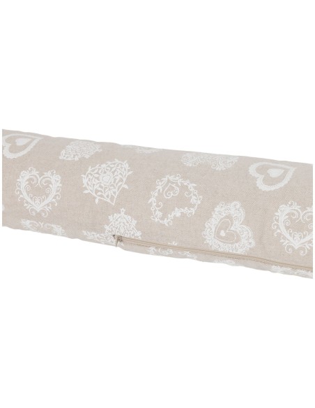 Paraspiffero lavabile e sfoderabile 110 cm. CUORI BIANCHI