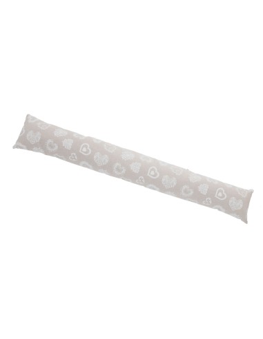 Protector de tiro lavable y extraíble 110 cm. CORAZONES BLANCOS